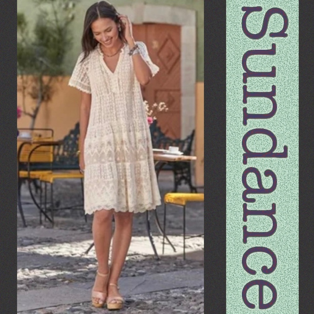 Sundance catalogue Sweep of Lace dress